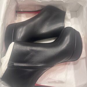 Christian Louboutin Black Heeled Booties